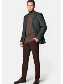 Lancerto Marynarka Batumi MA073223000003 Zielony Slim Fit