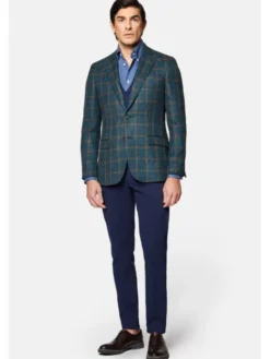 Lancerto Marynarka Blakeney MA073124000002 Zielony Slim Fit