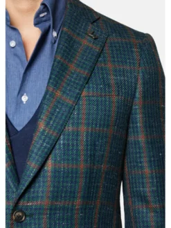 Lancerto Marynarka Blakeney MA073124000002 Zielony Slim Fit