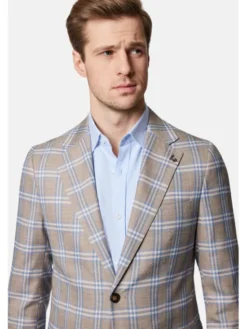 Lancerto Marynarka Bosconita MA131124000008 Szary Slim Fit