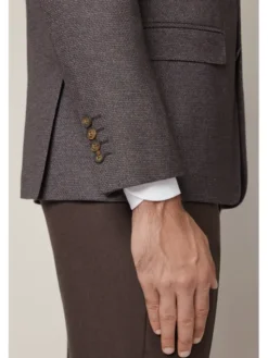 Lancerto Marynarka Calascio MA131225000002 Brązowy Slim Fit