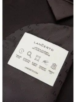 Lancerto Marynarka Canes MA073225000018 Brązowy Slim Fit