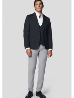 Lancerto Marynarka Carrara MA131224000001 Czarny Slim Fit