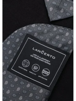 Lancerto Marynarka Cervo MA131126000006 Czarny Regular Fit
