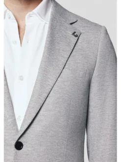 Lancerto Marynarka Cesena MA131224000005 Szary Slim Fit