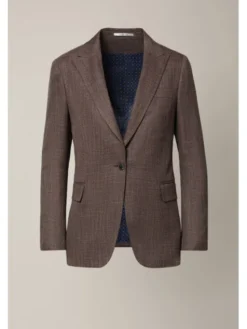 Lancerto Marynarka Cortona MA131126000041 Brązowy Regular Fit