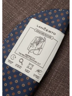 Lancerto Marynarka Cortona MA131126000041 Brązowy Regular Fit