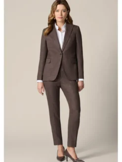 Lancerto Marynarka Cortona MA131126000041 Brązowy Regular Fit