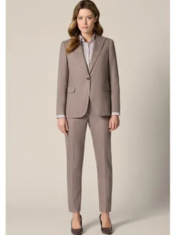 Lancerto Marynarka Cortona MA131126000040 Brązowy Regular Fit