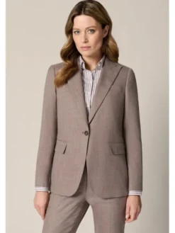 Lancerto Marynarka Cortona MA131126000040 Brązowy Regular Fit