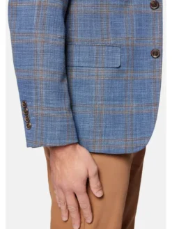 Lancerto Marynarka Easley MA131124000019 Niebieski Slim Fit