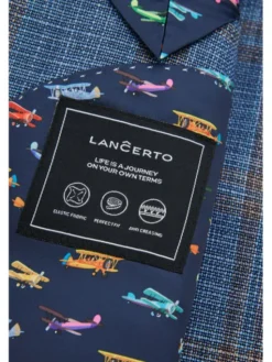 Lancerto Marynarka Easley MA131124000019 Niebieski Slim Fit