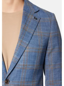 Lancerto Marynarka Easley MA131124000019 Niebieski Slim Fit