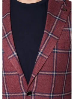 Lancerto Marynarka Eleonora Bordowy Slim Fit