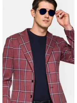 Lancerto Marynarka Eleonora Bordowy Slim Fit