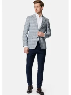Lancerto Marynarka Elwick MA131124000022 Niebieski Regular Fit