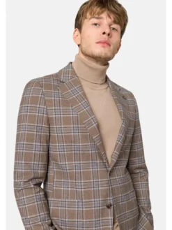 Lancerto Marynarka Falstone MA131223000013 Beżowy Slim Fit