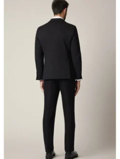 Lancerto Marynarka Fobello MA131225000001 Czarny Slim Fit