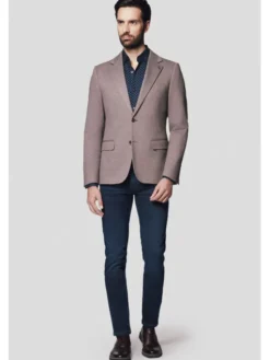 Lancerto Marynarka Forli MA131224000015 Beżowy Slim Fit