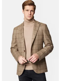 Lancerto Marynarka Gatwick MA099223000003 Beżowy Regular Fit