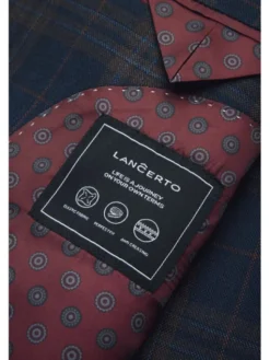 Lancerto Marynarka Greccio MA131225000020 Granatowy Slim Fit