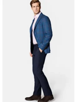 Lancerto Marynarka Imatra MA099223000001 Granatowy Slim Fit