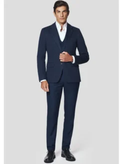 Lancerto Marynarka Lecce MA131224000014 Granatowy Slim Fit