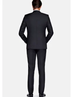 Lancerto Marynarka Lincoln Czarny Slim Fit