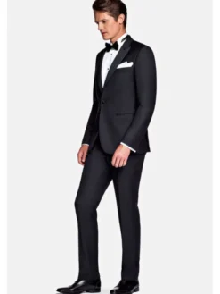 Lancerto Marynarka Lincoln Czarny Slim Fit