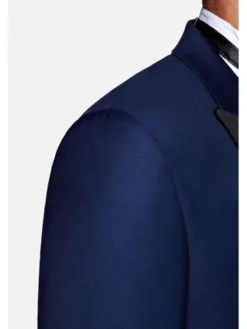 Lancerto Marynarka Lincoln MA0012132010083 Granatowy Slim Fit