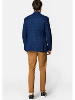 Lancerto Marynarka MA073222000001 Granatowy Slim Fit