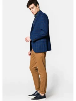 Lancerto Marynarka MA073222000001 Granatowy Slim Fit