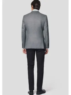 Lancerto Marynarka Mesa MA073224000007 Szary Slim Fit