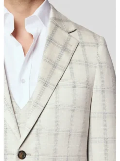 Lancerto Marynarka Milazzo MA131125000015 Beżowy Slim Fit