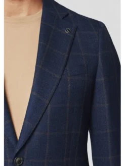 Lancerto Marynarka Modesto MA073224000008 Granatowy Slim Fit