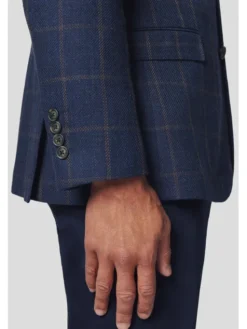 Lancerto Marynarka Modesto MA073224000008 Granatowy Slim Fit