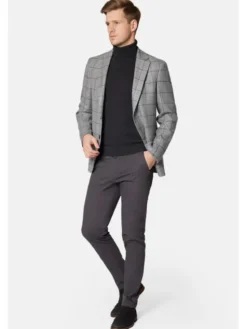 Lancerto Marynarka Odense MA099223000002 Szary Slim Fit