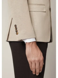 Lancerto Marynarka Offida MA131225000006 Beżowy Slim Fit