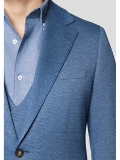 Lancerto Marynarka Orosei MA131125000011 Granatowy Slim Fit