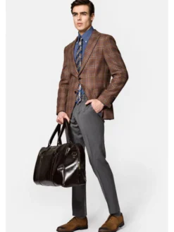 Lancerto Marynarka Palmdale MA099222000009 Brązowy Slim Fit