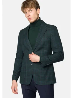 Lancerto Marynarka Rochefort MA131223000004 Zielony Slim Fit
