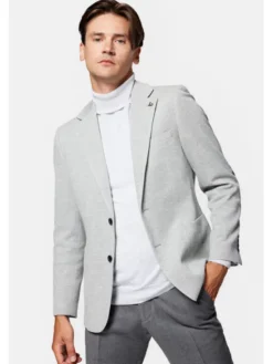 Lancerto Marynarka Tortosa MA131223000005 Szary Slim Fit