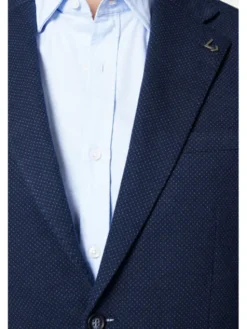 Lancerto Marynarka Tramore MA131223000002 Granatowy Slim Fit