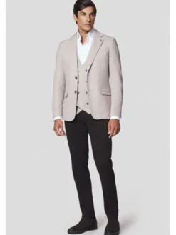 Lancerto Marynarka Valdena MA131224000010 Beżowy Slim Fit