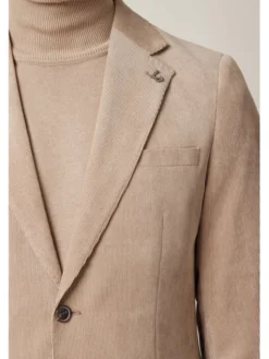 Lancerto Marynarka Venzone MA131225000004 Beżowy Slim Fit
