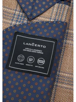 Lancerto Marynarka Vinton MA131124000018 Beżowy Slim Fit