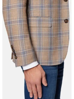 Lancerto Marynarka Vinton MA131124000018 Beżowy Slim Fit