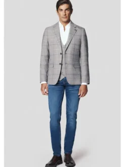 Lancerto Marynarka Viterbo MA131224000019 Szary Slim Fit