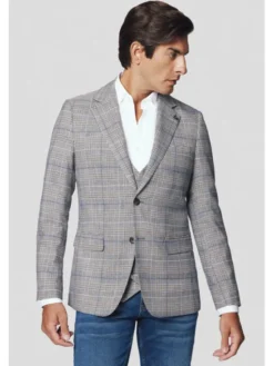 Lancerto Marynarka Viterbo MA131224000019 Szary Slim Fit