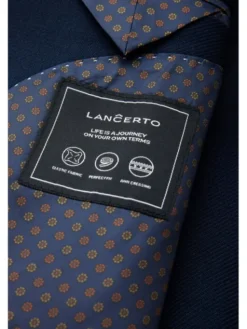 Lancerto Marynarka Yakima MA131124000002 Granatowy Slim Fit